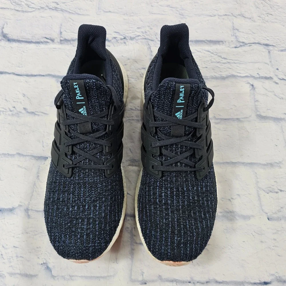Adidas UltraBoost 4.0 Parley Mens 10 Legend Ink Blue Running Shoes AC7836
